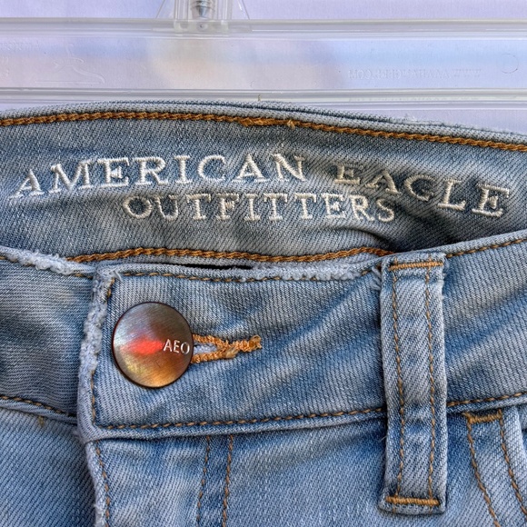 American Eagle Outfitters Distressed Denim Shorts, Size 10 - Picture 3 of 6